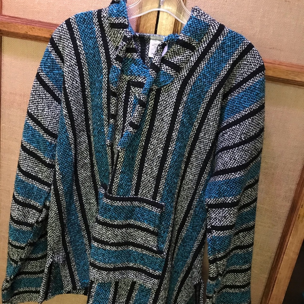 Blue Baja hoodie (drug rug)